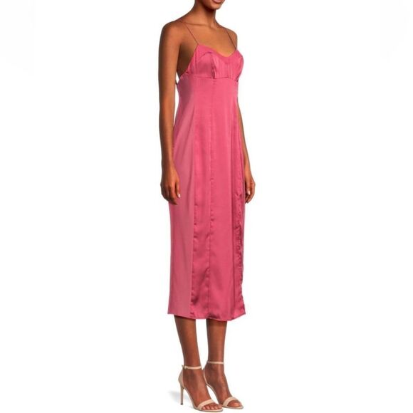Intimately Free People City Cool Satin Slip Dress in Venetian Red New XS - Picture 1 of 5